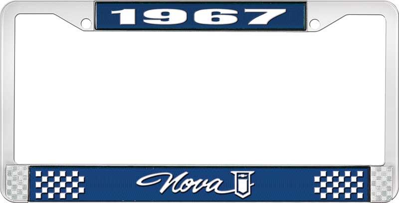 nummerplåtshållare, 1967 NOVA STYLE 1 blå