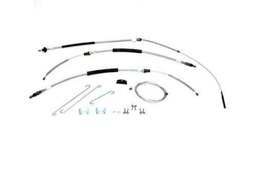 Parking Brake Cable Kit, With TH350 Or Manual Transmission, OE Steel