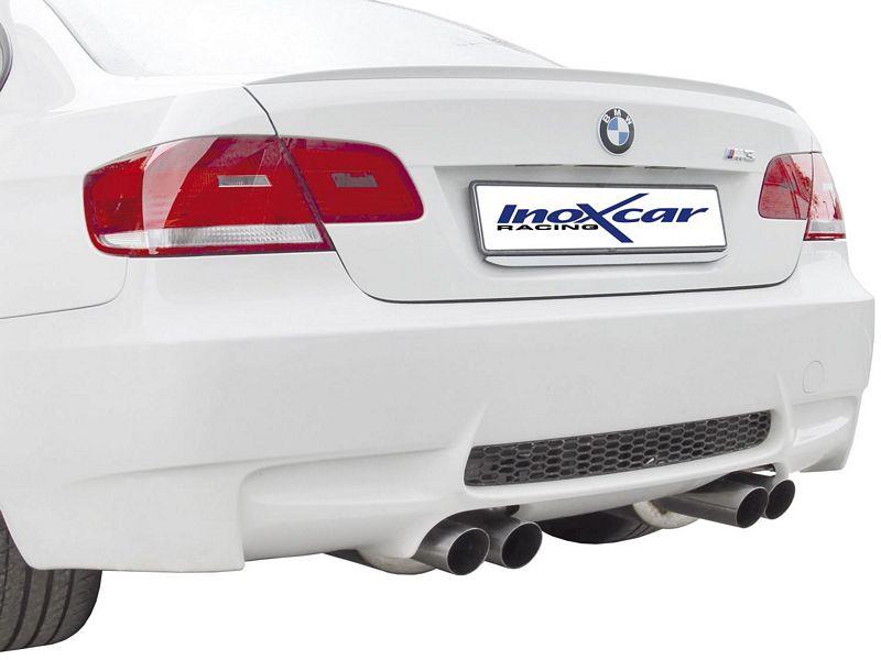 100% RVS Dubbele Sportuitlaat passend voor BMW 3-Serie E92 M3 Coupe 4.0 V8 2007- Links/Rechts 2x76mm Racing