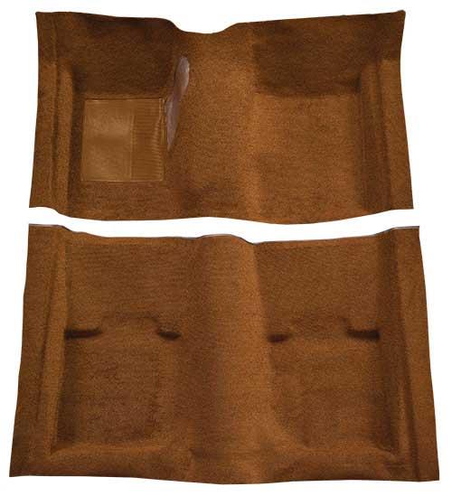 1969-70 Mustang Convertible Passenger Area Nylon Loop Floor Carpet with Mass Backing - Ginger