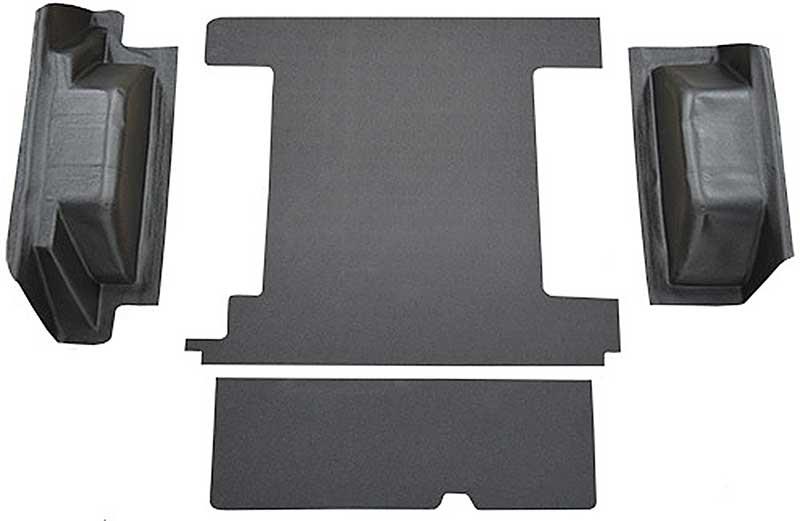 bagagematta med 2st bensintankar & baklämslås - Cargo Area Vinyl Flooring Kit - Black