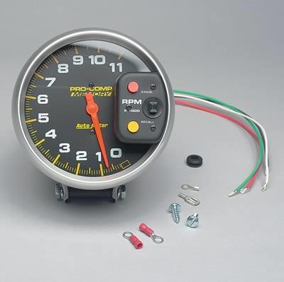 Tachometer 127mm ( 5" ) 0-11.000rpm Pro-comp Memory