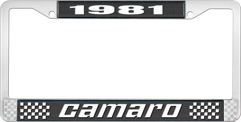 1981 CAMARO LICENSE PLATE FRAME STYLE 2 BLACK