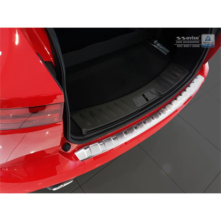 RVS Achterbumperprotector passend voor Jaguar E-Pace 2017-2020 & FL 2020- 'Ribs'