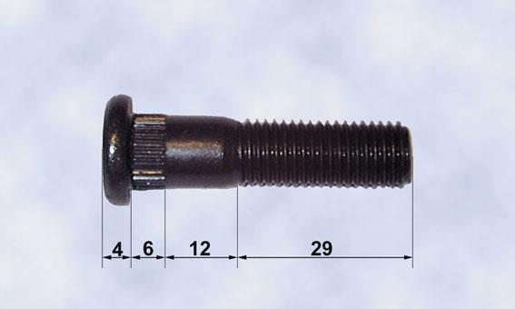 Wheelbolt Pin M12x1,5 x 51mm