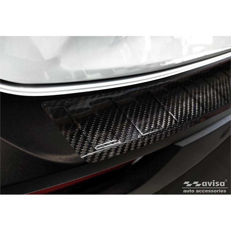 Real 3D Carbon Rear bumper protector suitable for Mazda MX-30 2020- 'Ribs'