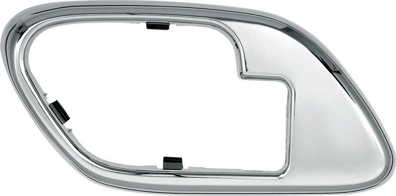 dörrhandtag inre 1995-02 GM C/K PICKUP TRUCK / SPORT UTILITY INNER DOOR HANDLE BEZEL W/O LOCK HOLE - CHROME; LH