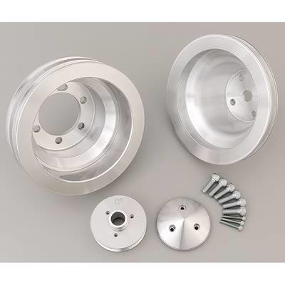 Pulley Kit, Billet aluminum, V-belt