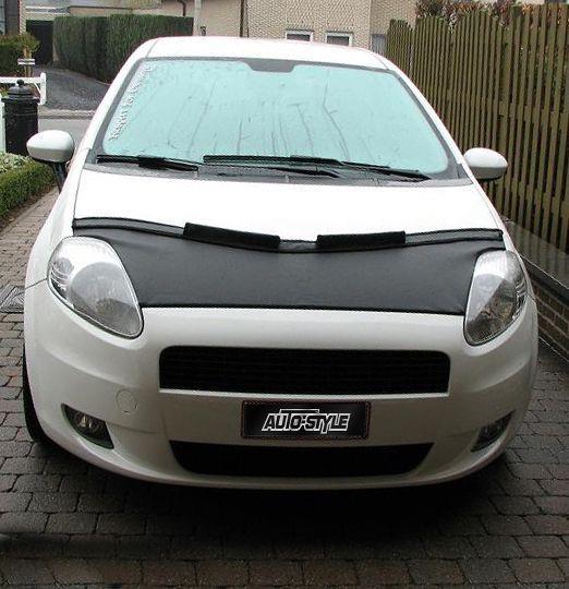 Motorkapsteenslaghoes passend voor Fiat Grande Punto 2005-2008 zwart