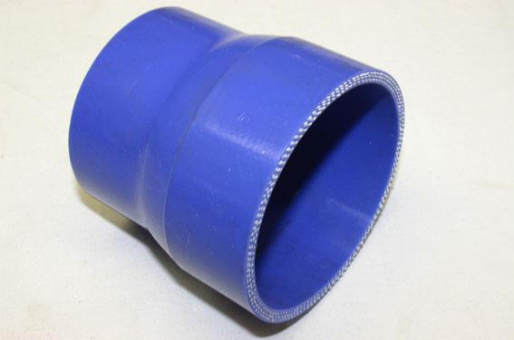 silikonslang rak 76-70mm reducering blå, 4-lagers /10cm