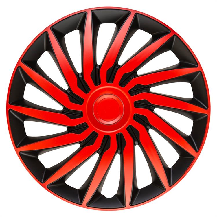 Set wheel covers Kendo 15-inch black/red