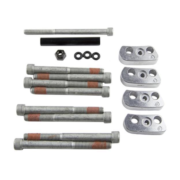 Spacer, Caliper Bridge, Aluminum, Natural, 0.081 in. Rotor, Kit