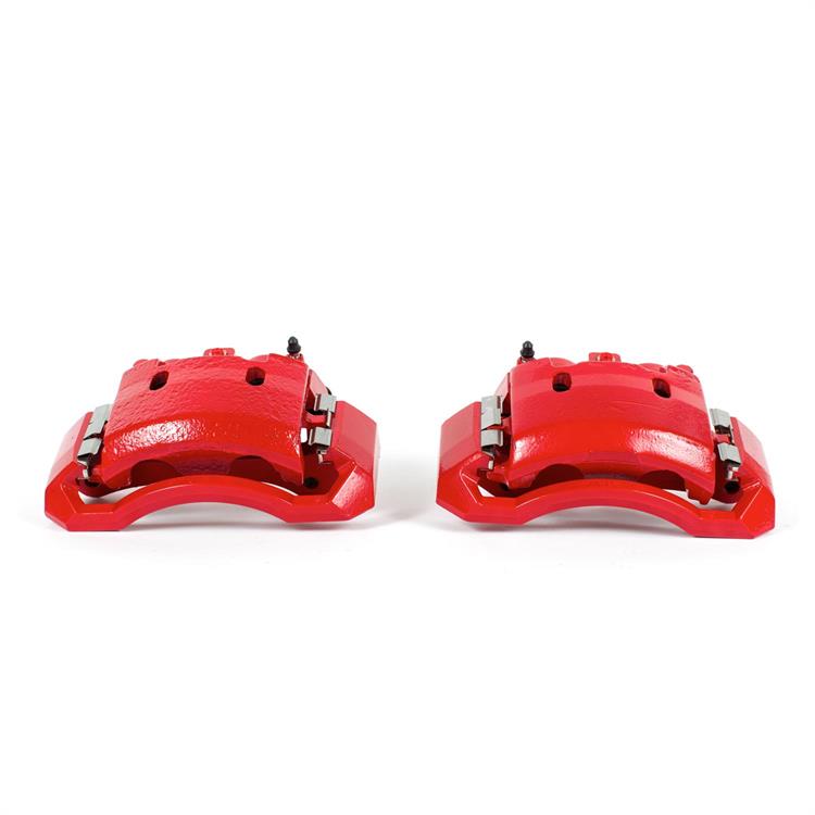 Disc Brake Caliper, Performance, Cast Iron, Red Powdercoated, 2-Piston, Dodge, Front