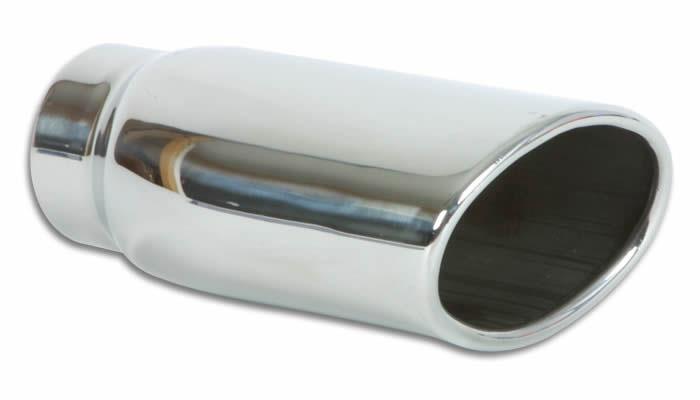End Pipes Stainless Steel 2,5" in / 4,5 x 3" Oval Out