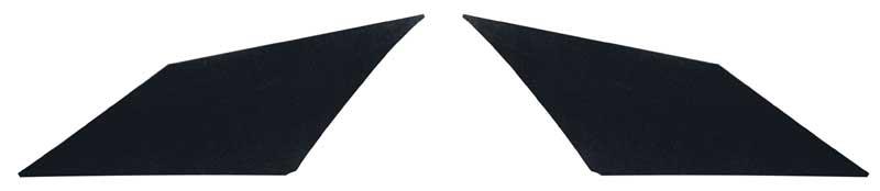 Headliner Sail Panel, Cardboard, Black, Impala Leather Material Wrapped, Chevy, Pontiac, Pair