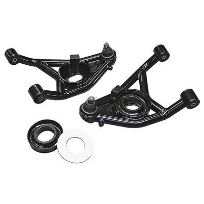 Control Arms, Tubular, Front, Lower, Steel, Black Powdercoated