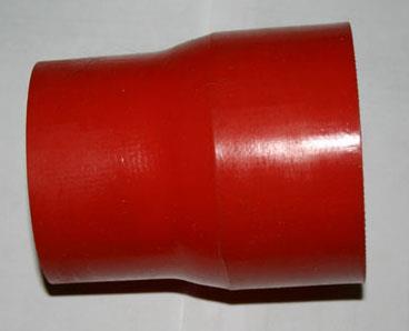 silikonslang rak 70-64mm reducering röd, 4-lagers /10cm