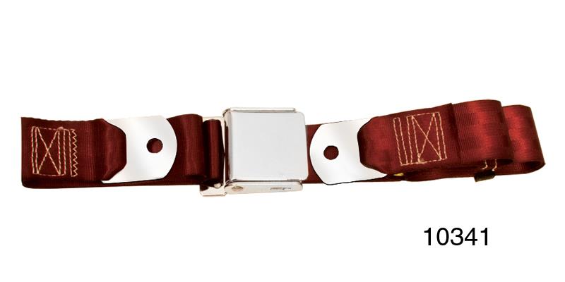 Seat belt, one personset, front, maroon