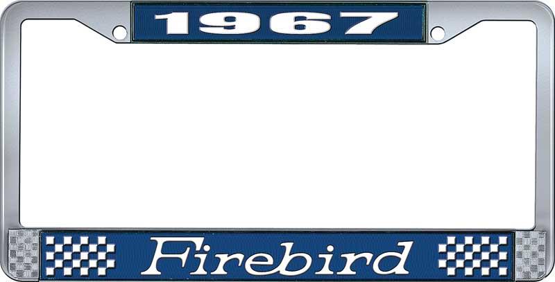 nummerplåtshållare, 1967 FIREBIRD - blå