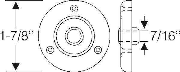 Grommet, accelerator rod/toebo