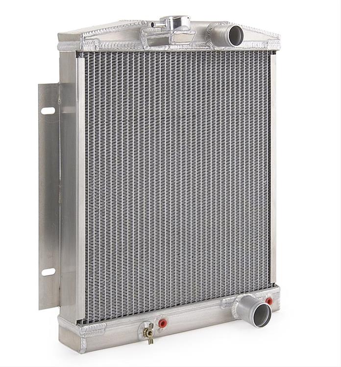 Natural Finish Downflow Radiator for Ford w/Auto Trans