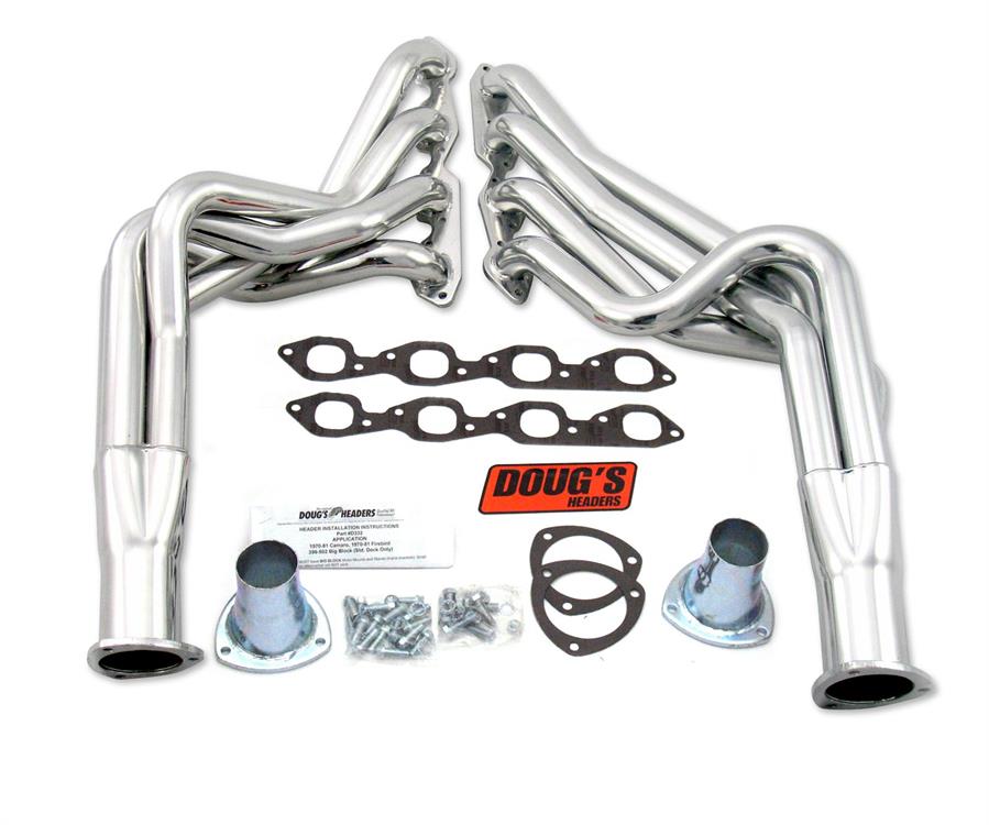 headers, 2" pipe, 3,5" collector, Silver 