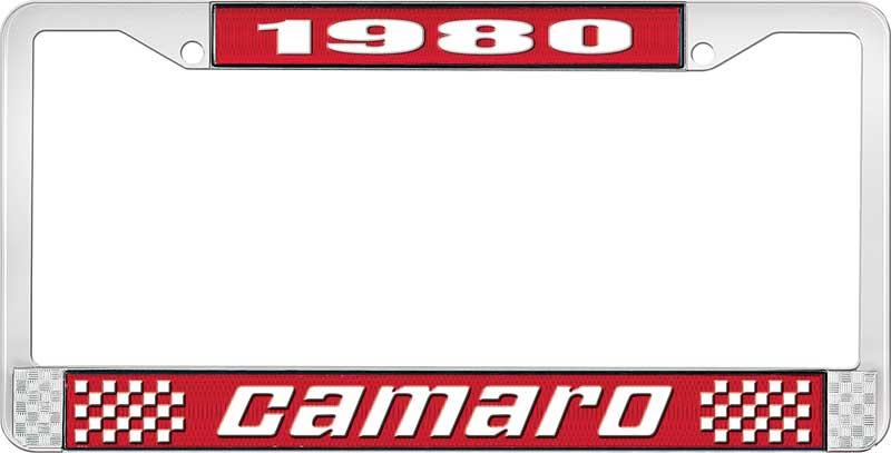 nummerplåtshållare, 1980 CAMARO STYLE 2 röd