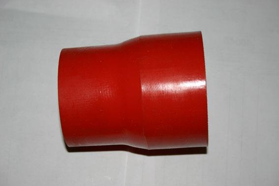 Siliconehose Straight 76-70mm Reducer Röd, 4-layer / 10cm