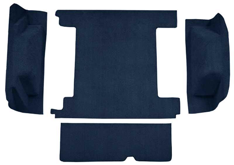 bagagematta med 2st bensintankar & baklämslås Cargo Area - Loop Carpet Kit - Dark Blue