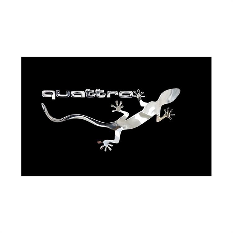 Nikkel Sticker 'QUATTRO GECKO' - 90x40mm