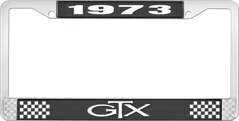 1973 GTX LICENSE PLATE FRAME - BLACK