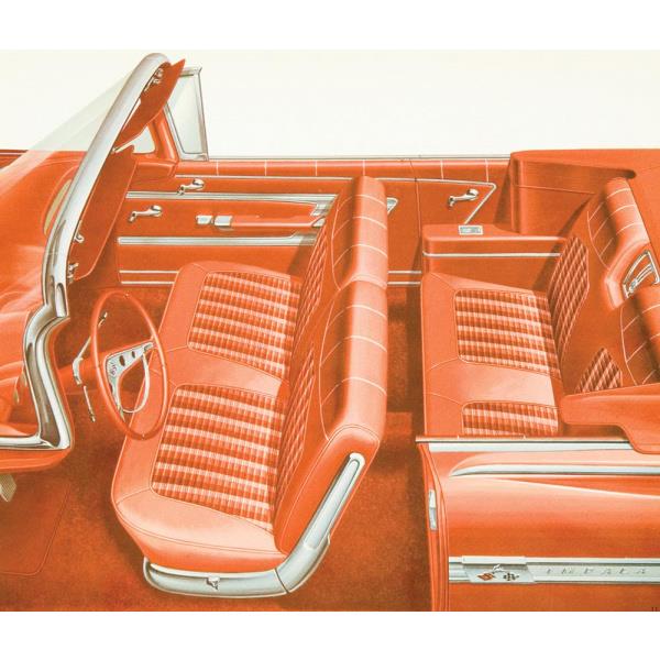 Seat Cover Set, Impala Convertible, Red # 874