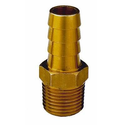 Fitting, Straight, Brass, 3/8" NPT, 5/16" Hose Barb