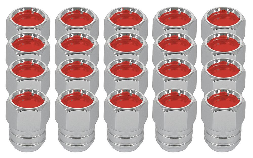 Lug Nut Set, Rally II, Red