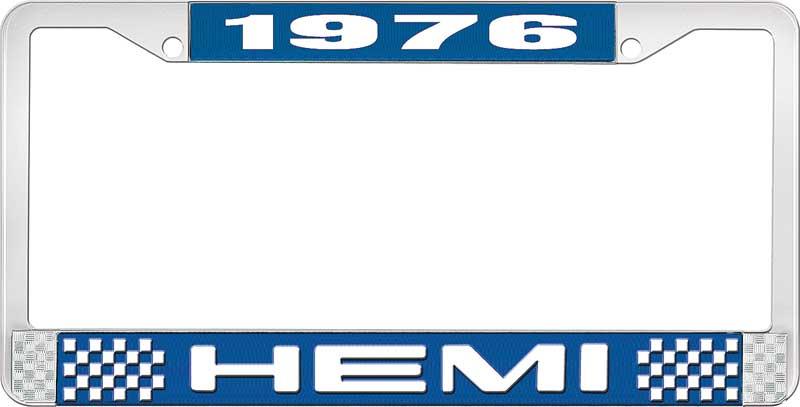 1976 HEMI LICENSE PLATE FRAME - BLUE