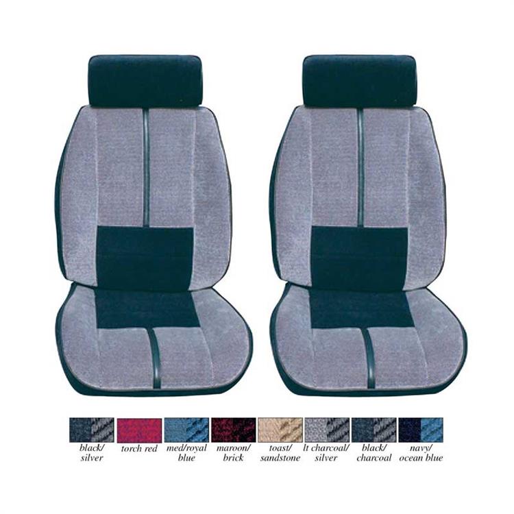 Cloth Upholstery, Red/Red, with Solid Rear Seat