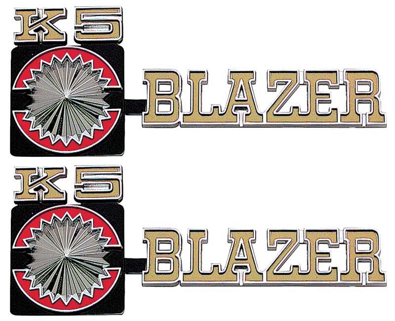 emblem framskärm, "K5 BLAZER"; par