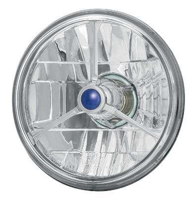 Retro Headlight Bulbs 59-70 5 3/4 blue dot
