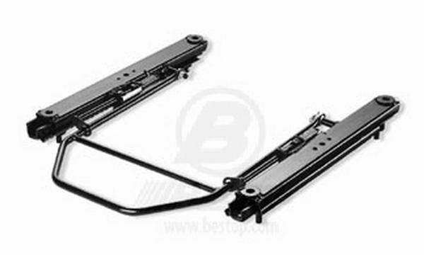 Seat Brackets, Slider, Steel, Black, Jeep, CJ7/Wranger