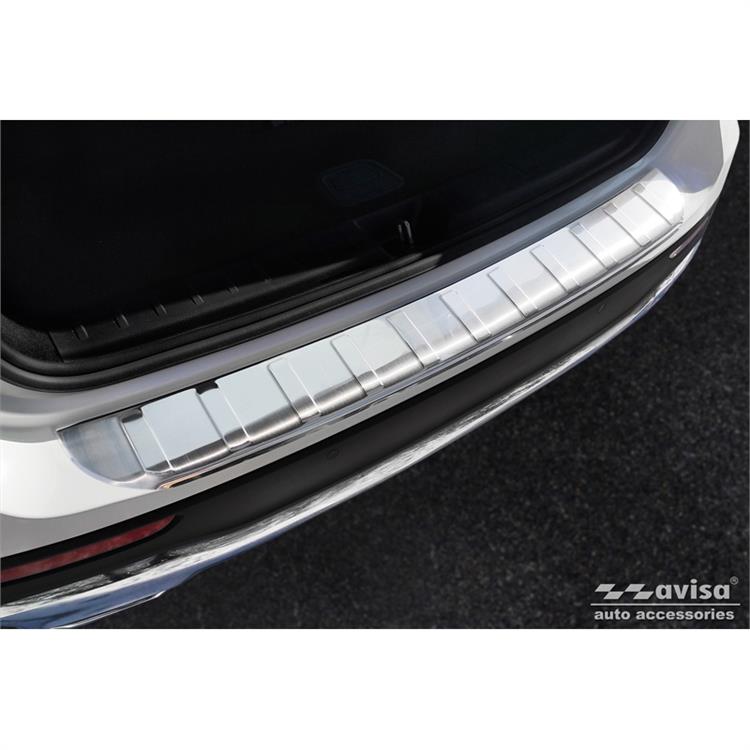 RVS Achterbumperprotector passend voor Mercedes GLB (X247) incl. AMG 2019- 'Ribs'