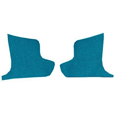 1963-67 Chevrolet Corvette	 Kick Panel Carpet Inserts	 Loop	 Medium Blue