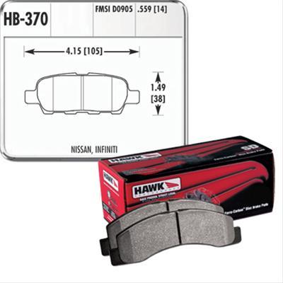 brake pads, rear, HP Plus