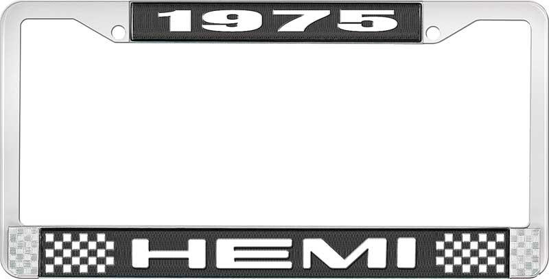 nummerplåtshållare, 1975 HEMI - svart