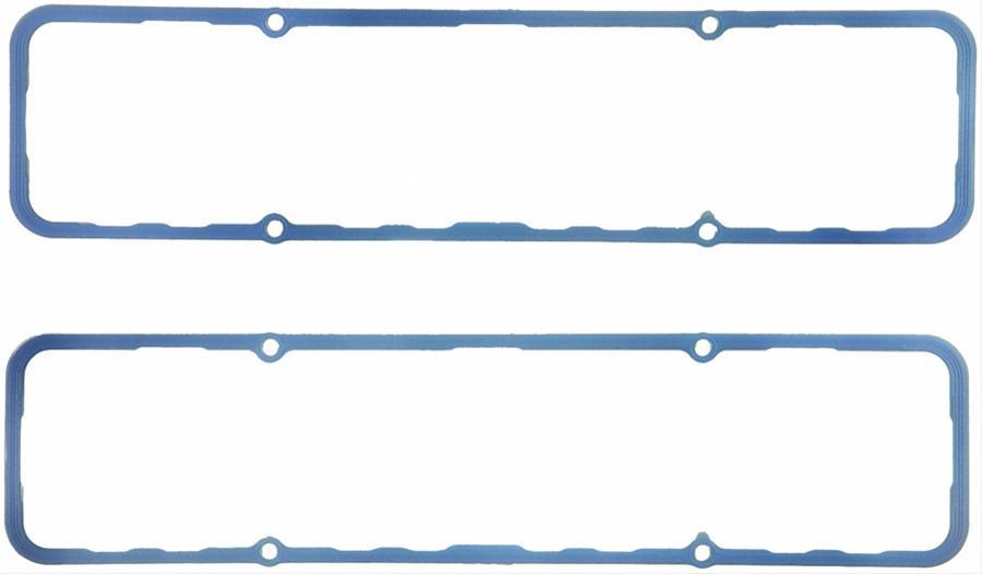Valve Cover Gaskets, Molded Silicone Rubber, Rubber with Steel Core, Chevy, Small Block, Pair