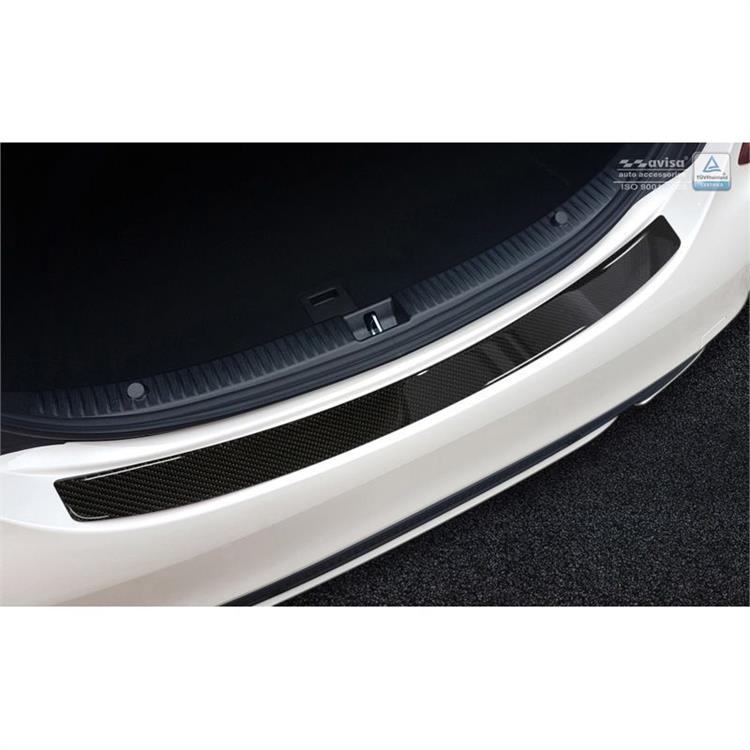 Carbon Achterbumperprotector Mercedes CLS (C218) 2014- Zwart Carbon