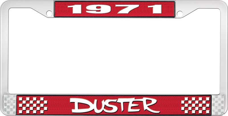 nummerplåtshållare, 1971 DUSTER - röd