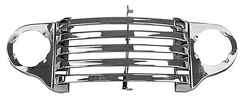 front grille panel, chrome, without bar holes