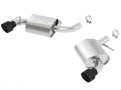 Exhaust System, ATAK, Rear Axle-back, Dual, Stainless Steel, Natural, Split Rear Exit, Chevy, 6.2L