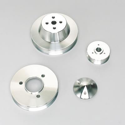 Pulley Kit, Billet aluminum, Serpentine