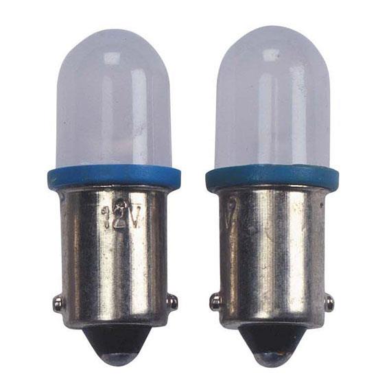 BA9S LED Lampen 12V Blauw, set à 2 stuks